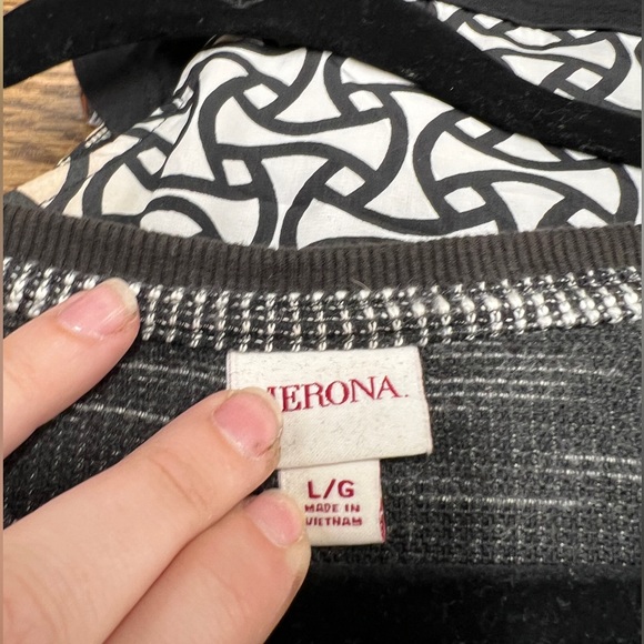 Merona black and white tunic - Picture 2 of 3